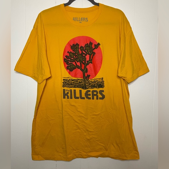 2022 The Killers Imploding Mirage Gold Joshua Tree 2XL XXL T-Shirt Tour Concert - Picture 1 of 4